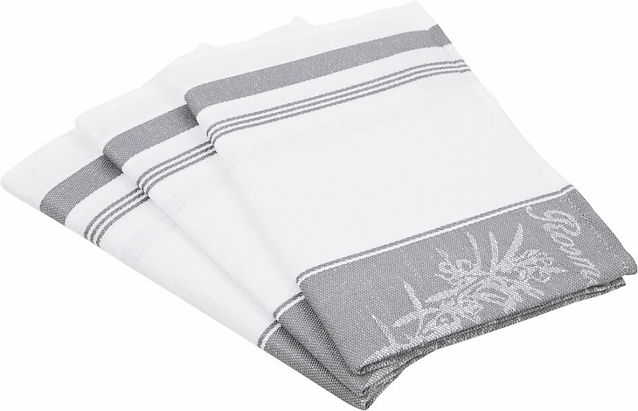 ROSS Geschirrtuch "Exclusiv" Mittelstreifen mit Kräutern, 50x70 cm günstig online kaufen