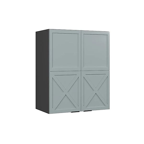 Vicco Küchenschränke Fame-Line Hängender Küchenschrank Hellblau-grau 60 cm günstig online kaufen