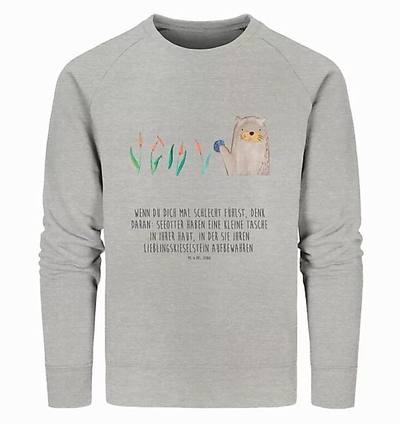 Mr. & Mrs. Panda Longpullover Größe L Otter Stein - Heather Grey - Geschenk günstig online kaufen