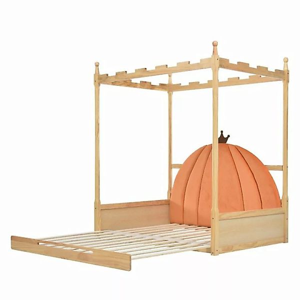 Gotagee Himmelbett Erweiterbares Holzbett Kinderbett Doppelbett Kiefernholz günstig online kaufen