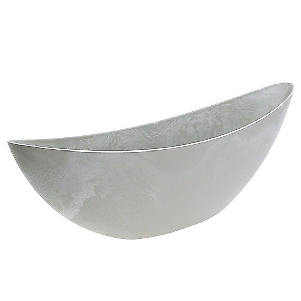 Viana Blumentopf Dekoschale Hellgrau Marmor-Optik 55,5x14cm günstig online kaufen