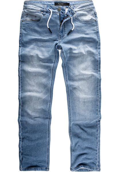 Amaci&Sons Straight-Jeans COPPELL Sweathose im Denim günstig online kaufen