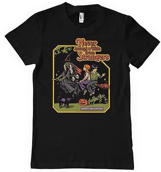 Steven Rhodes T-Shirt Never Accept A Ride From Strangers Big Tall T-Shirt günstig online kaufen