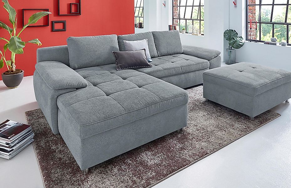 sit&more Ecksofa Labene, wahlweise mit Bettfunktion und Bettkasten, inkl. R günstig online kaufen