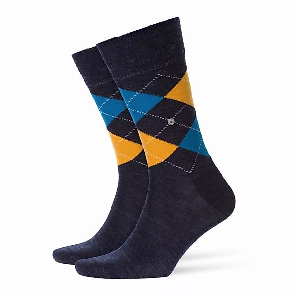 Burlington Herren Socken EDINBURGH melange - Schurwolle, Raute, One Size, 4 günstig online kaufen