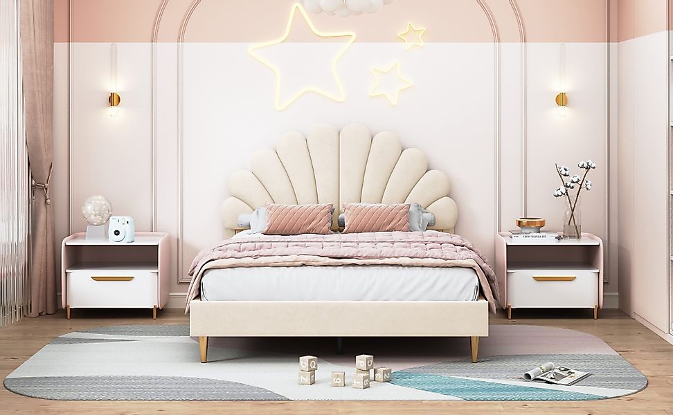 SEEZSSA Polsterbett Kinderbett Jugendbett (140x200cm Bett günstig online kaufen