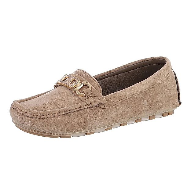 Ital-Design Eleganter Mokassin für Damen mit Verschluss-Details Slipper (91 günstig online kaufen