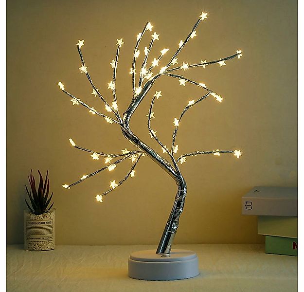 MUPOO LED Baum Künstlicher LED Bonsai Tischleuchte Dekolicht, USB-/Batterie günstig online kaufen