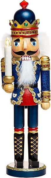 SIKORA Weihnachtsfigur NK-C XL Glitzer Deko Nussknacker aus Holz mit LED Ke günstig online kaufen