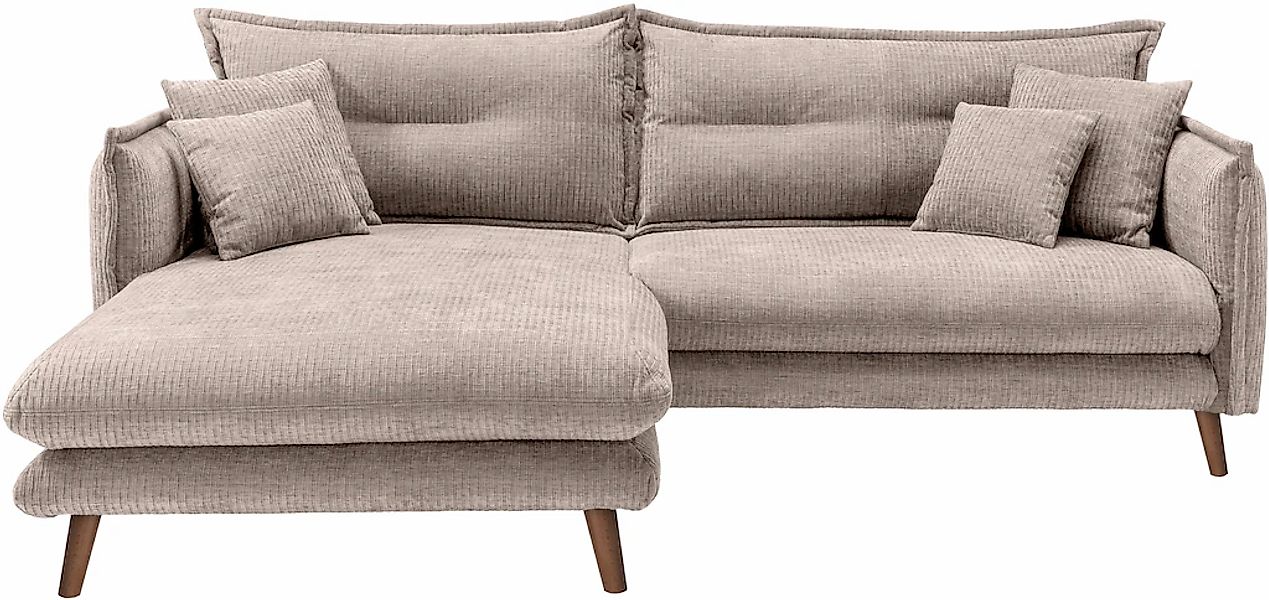 INOSIGN Ecksofa »Lazio modern und bequem, schmale Armlehnen, tolle Detailve günstig online kaufen