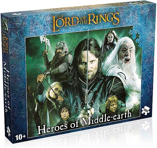 Winning Moves Puzzle LOTR - Hereos of Middle-earth Puzzle 1000 Teile, Puzzl günstig online kaufen
