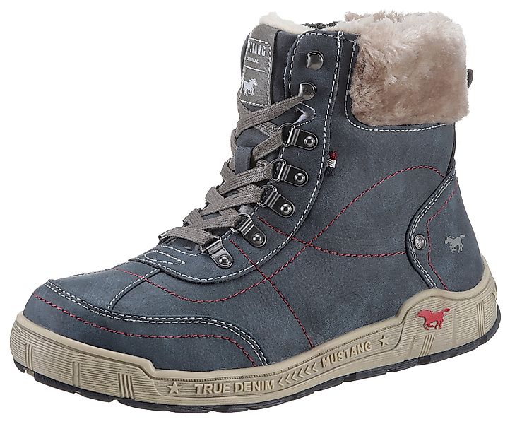 Mustang Shoes Winterboots mit Kunstfellkragen in günstig online kaufen