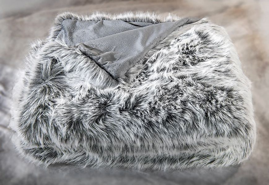 Star Home Textil Wohndecke "Silber Wolf" extrem weich günstig online kaufen