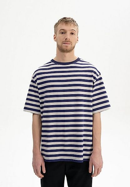 MELA Kurzarmshirt Oversized T-Shirt schwer BHAJAN Fein gerippter Kragen günstig online kaufen