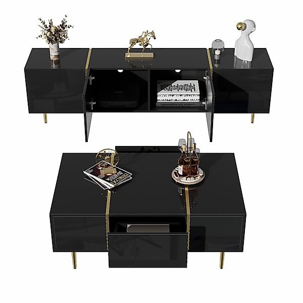 BlingBin Wohnzimmer-Set TV-Schrank und Couchtisch Set, günstig online kaufen