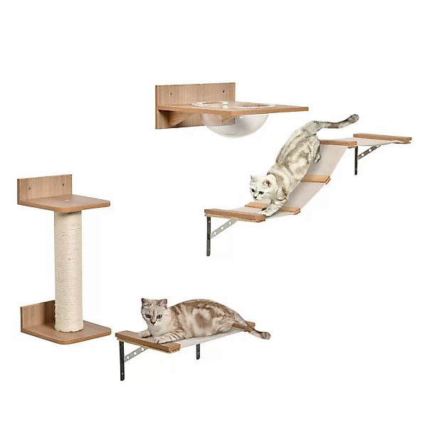 PawHut Katzen-Zubehör braun Polypropylen B/H/L: ca. 25,5x100x17,5 cm günstig online kaufen