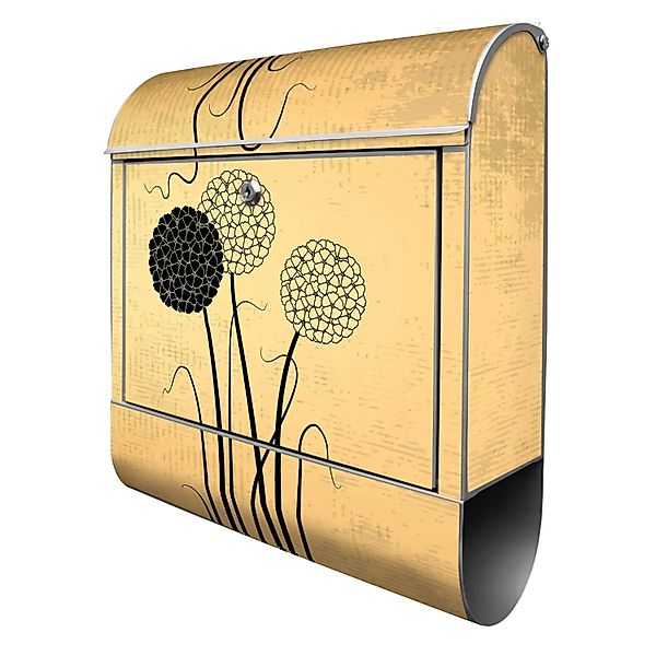 Banjado Design Briefkasten Silber Pulverbeschichtet 39x47x14cm 2 Schlüssel günstig online kaufen