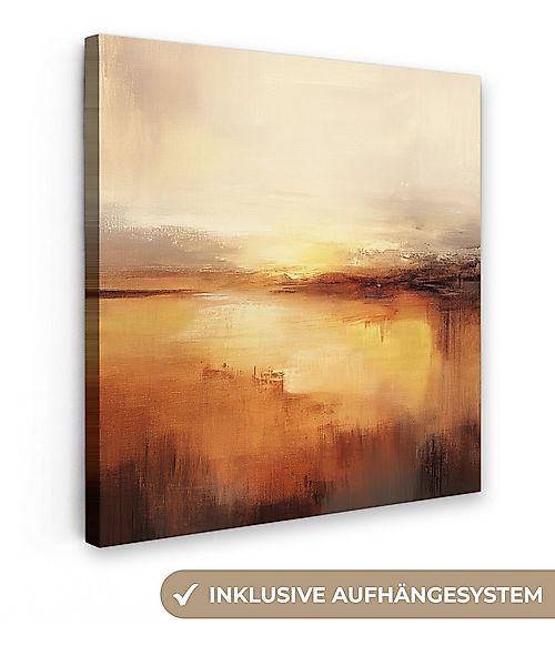 OneMillionCanvasses® Leinwandbild Abstrakt - Braun - Modern - Herbstfarben, günstig online kaufen