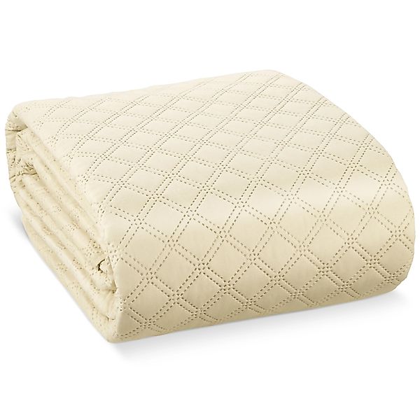 Beautissu Olivia Tagesdecke 220x240cm Creme günstig online kaufen