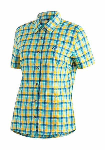 Maier Sports Funktionsbluse "Philina", Karierte Kurzarm-Bluse für Wandern, günstig online kaufen