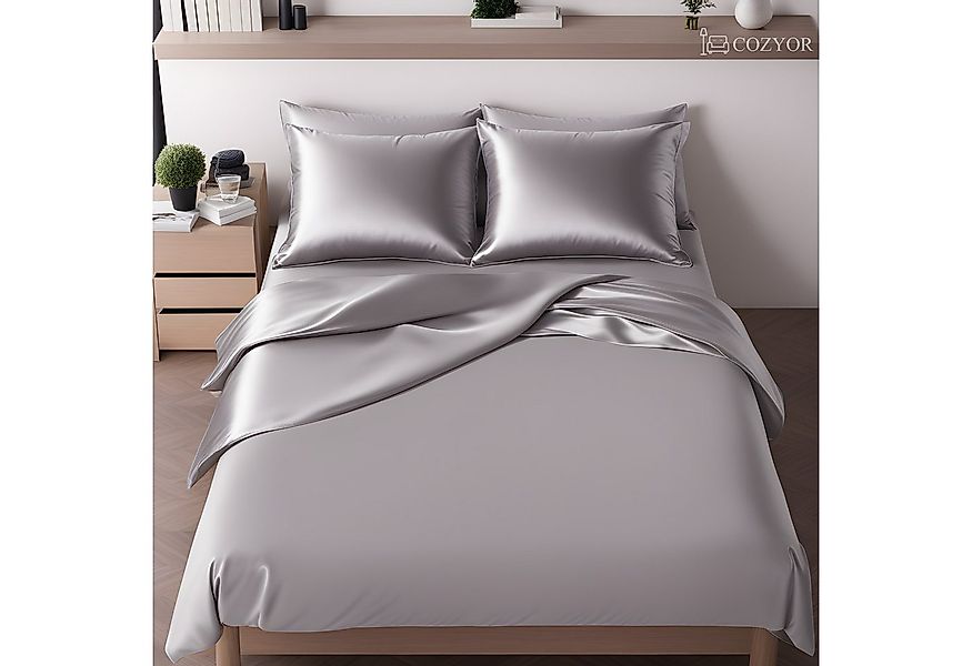 Cozyor Wendebettwäsche Satin glänzend matt 135x200, 155x200, 155x220, 200x2 günstig online kaufen