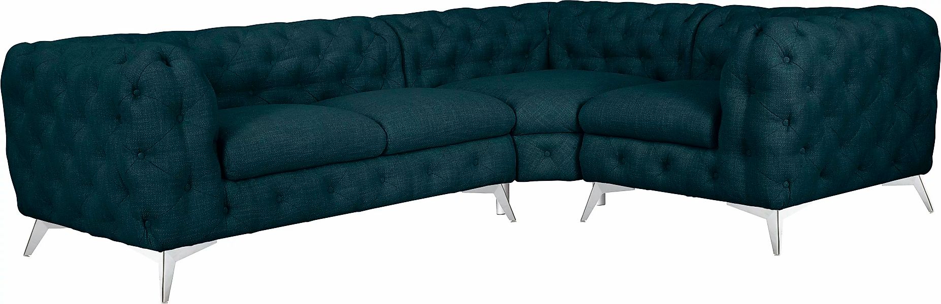 Leonique Chesterfield-Sofa "Glynis L-Form", aufwändige Knopfheftung, modern günstig online kaufen