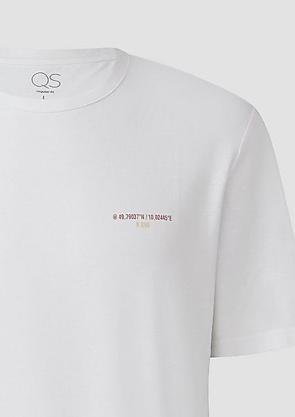 QS Kurzarmshirt T-Shirt mit Front- und Rückenprint günstig online kaufen
