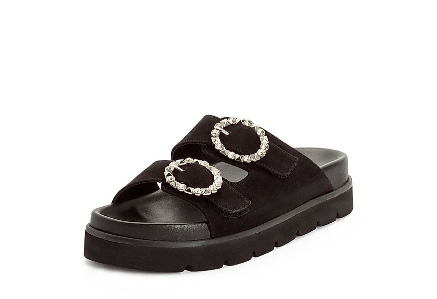 Tamaris Pantolette Sommerschuh mit schmuckbesetzten, verstellbaren Schnalle günstig online kaufen