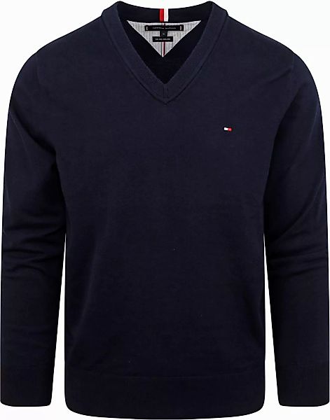 Tommy Hilfiger Pullover V-Ausschnitt Navy - Größe XXL günstig online kaufen