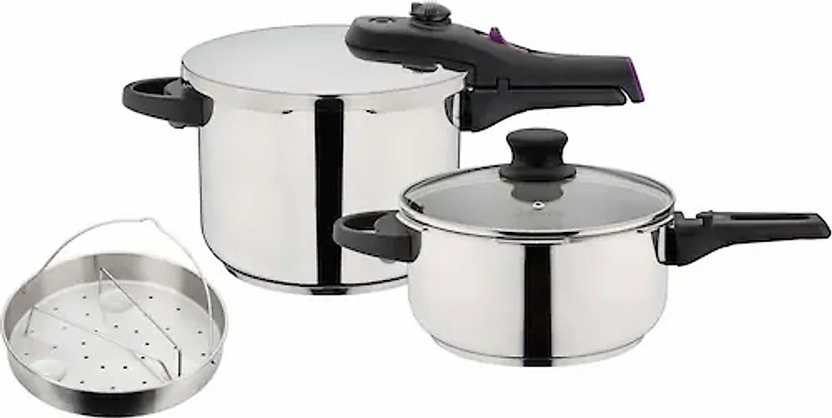 GSW Schnellkochtopf »System RAPID« Set, 6 Stk. tlg. Edelstahl 18/8 günstig online kaufen