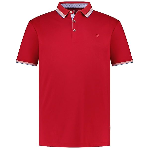 Hajo Funktions-Poloshirt mit Stretch, atmungsaktiv Farbe rot Größe: 4XL günstig online kaufen