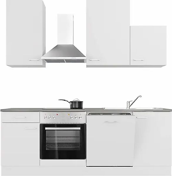 Flex-Well Küchenzeile »Lucca« wahlweise mit E-Geräten, Gesamtbreite 220 cm günstig online kaufen