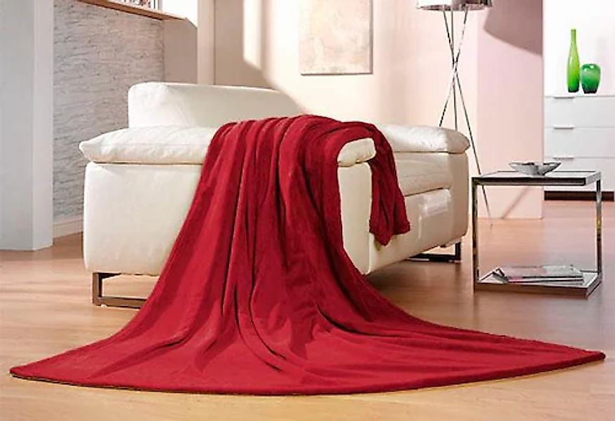 Gözze Wohndecke "Memphis" in tollen Unifarben, Kuscheldecke günstig online kaufen