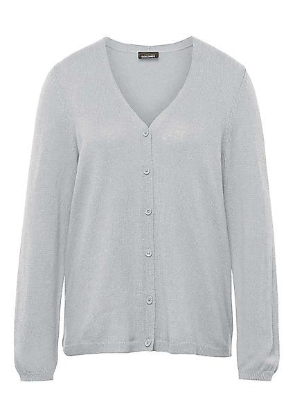 GOLDNER Strickjacke "Kurzgröße Kaschmirstrickjacke mit V-Ausschnitt" Ohne günstig online kaufen