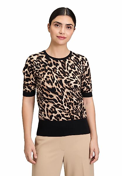 Betty Barclay Kurzarmshirt "Betty Barclay Feinstrickpullover mit Animalprin günstig online kaufen