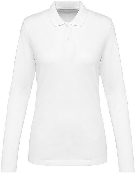 Kariban Langarm-Poloshirt Supima® Damen-Polohemd mit langen Ärmeln günstig online kaufen
