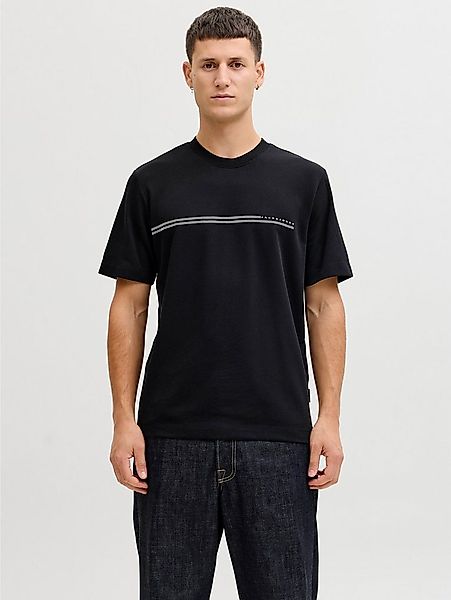 Jack & Jones Kurzarmshirt JCOFUSION CHEST BRAND TEE SS CREW SN Materialmix, günstig online kaufen