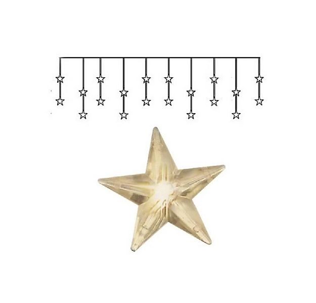 STAR TRADING LED-Lichtervorhang 2006-73-1 LED Lichtervorhang Sterne 180x40c günstig online kaufen
