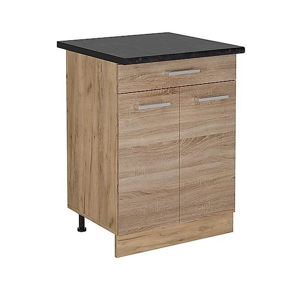 Vicco Unterschrank R-Line, Sonoma/Goldkraft Eiche, 60 cm mit Schublade, AP günstig online kaufen