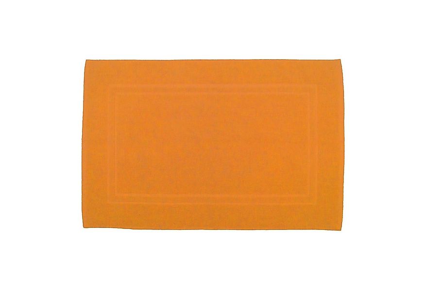 Julie Julsen Badematte 1-Badematte-Orange-50 x 40 cm, Baumwolle, Doppelrahm günstig online kaufen
