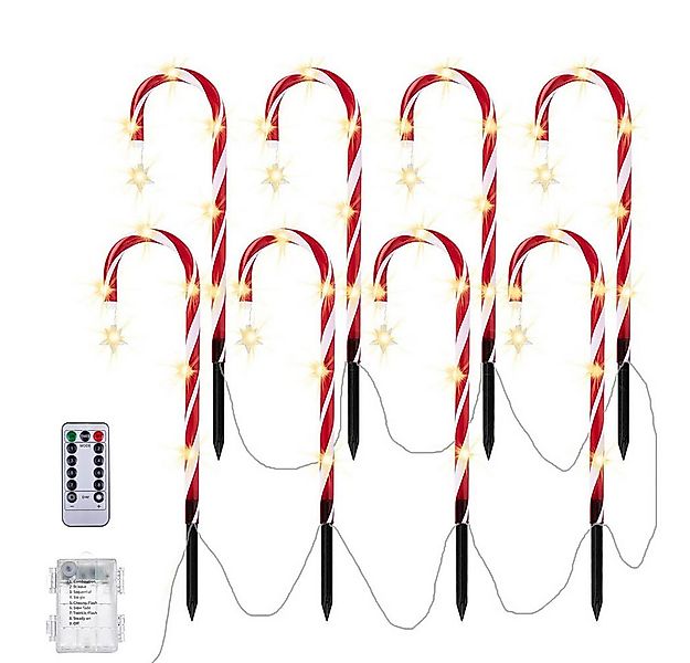 MUPOO LED-Lichterkette Zuckerstangen LED Gartenbeleuchtung Weihnachtsbeleuc günstig online kaufen