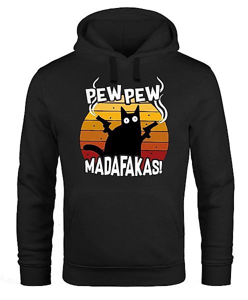 MoonWorks Hoodie Hoodie Herren Pew Pew Madafakas Katze Western Cat Meme günstig online kaufen