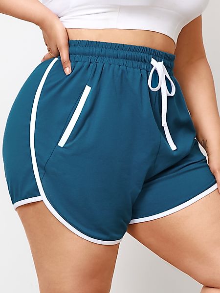 YOINS Plus Shorts mit Kordelzug und Seitentaschen günstig online kaufen