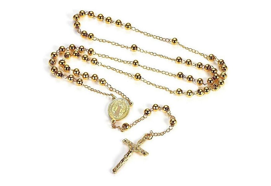 LuxusKollektion Kreuzkette Rosenkranz Halskette Damen Heiliger Benedikt Anh günstig online kaufen