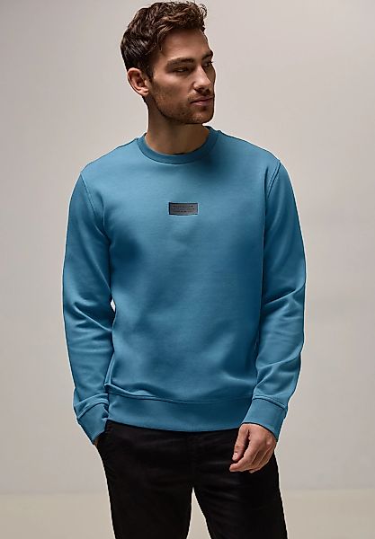 STREET ONE MEN Sweatshirt mit Rundhalsausschnitt günstig online kaufen