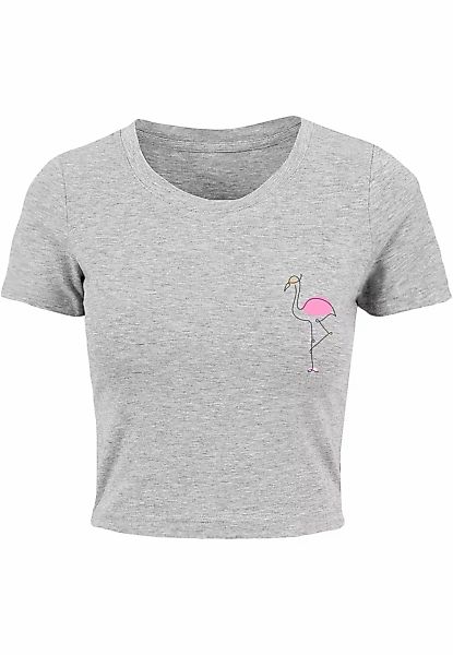 Merchcode T-Shirt "Merchcode Damen Ladies Flamingo Cropped Tee", (1 tlg.) günstig online kaufen