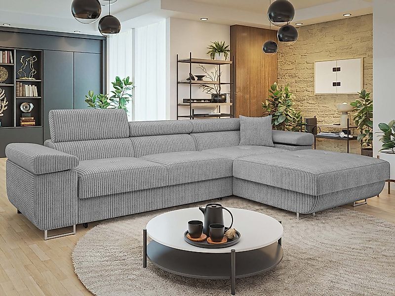 MIRJAN24 Ecksofa Torezio Mini Cord, mit Bettkasten und Schlaffunktion, Eins günstig online kaufen