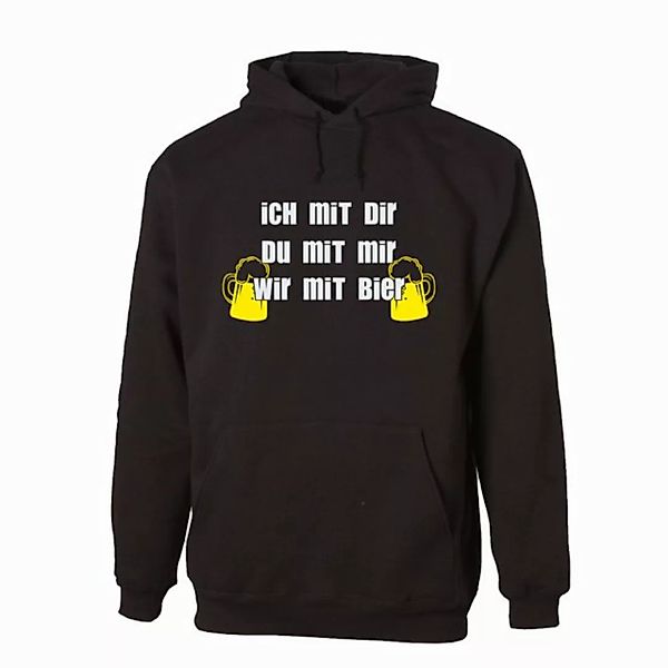 G-graphics Hoodie Ich mit Dir – Du mit mir – wir mit Bier Unisex mit trendi günstig online kaufen