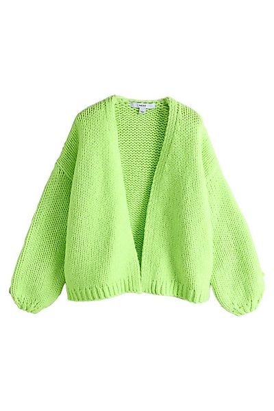 Next Strickjacke Weiche Strickjacke im Grobstrick mit Wolle (1-tlg) günstig online kaufen