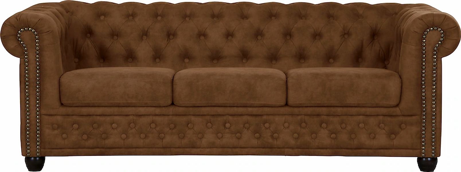 Home affaire Chesterfield-Sofa "Rysum", Chesterfield-Optik, in 2 Bezugsqual günstig online kaufen